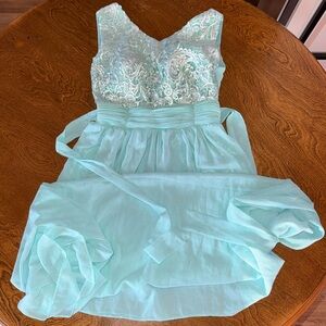 ModCloth A Line Dress, Lace Bodice, Mint Color, BNWOT, size 4